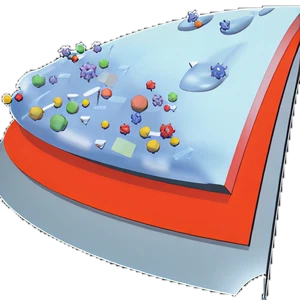 ガラス100%の液体が塗装面の粒子間、細やかなキズに流れ込み硬化する